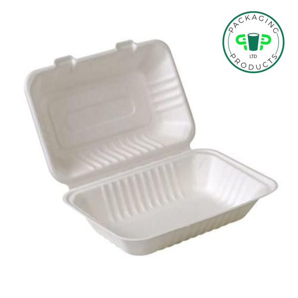 Bagasse Clamshell 9"x6"