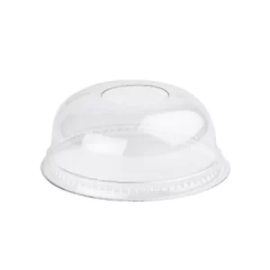 Dome Lids with Hole for Smoothie Cup rPET 10/12/16/20oz Cups