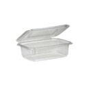 500ml Clear Rectangular Hinged Lid Container (rPET)
