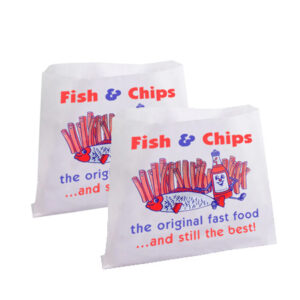 Printed Fish & Chips Bag