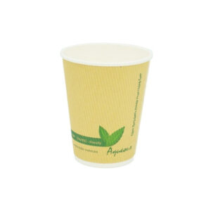 8oz Biodegradable Kraft Ripple Cup